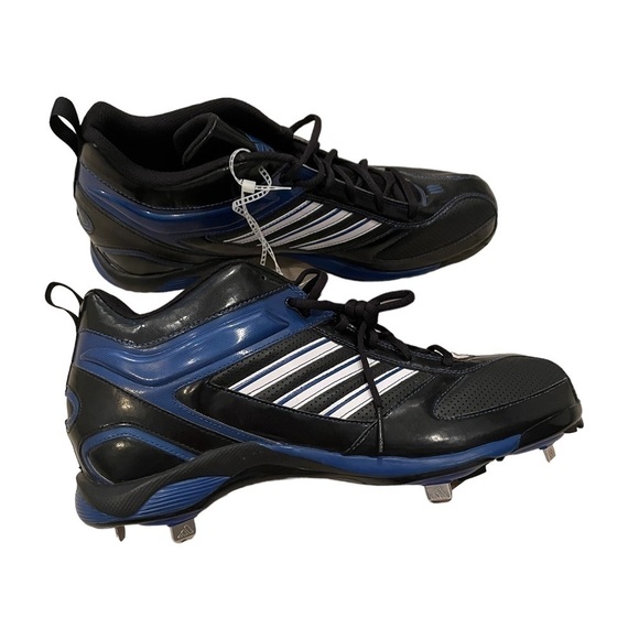 Adidas  Diamond King 9 Meta Blue/Black Baseball Metal Cleats Size 12 NEW main image 7